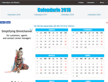 Tablet Screenshot of calendariomexico.com